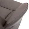 2 delige fauteuilset, fauteuil met voetenbank, relaxfauteuil met voetenbank, in hoogte verstelbaar, kantelbare rugleuning, bruin 10