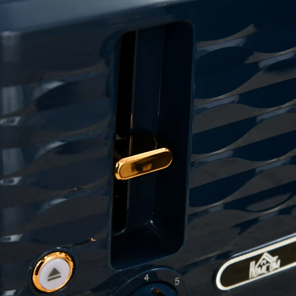 2 in 1 broodrooster en waterkoker set, 7 bruiningsniveaus, ontdooi en opwarmfunctie, blauw 10