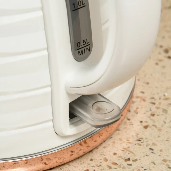 2 in 1 broodrooster en waterkoker set, 7 bruiningsniveaus, ontdooi en opwarmfunctie, crèmewit 10