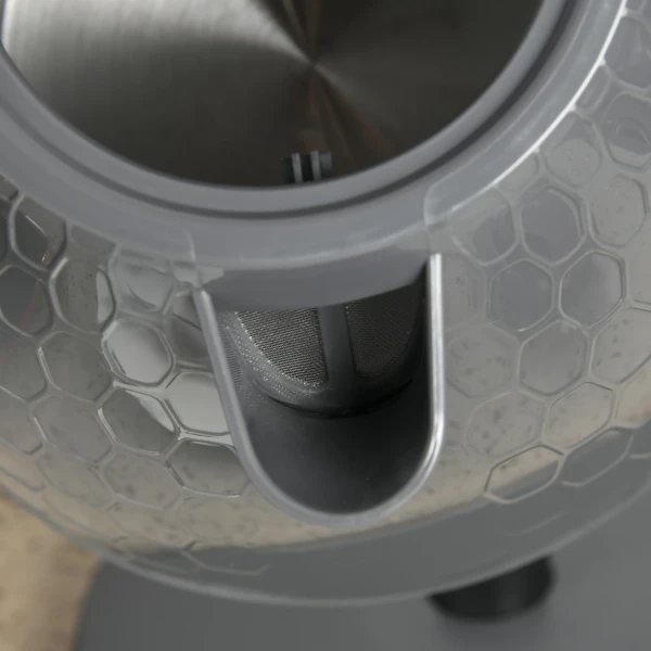 2 in 1 keukenset, broodrooster en waterkoker, meerdere opties, 1,7 l, 4 toastplakken tegelijk, kunststof, grijs 10