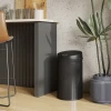 30 liter sensor prullenbak met soft close functie, aanraakvrije afvalemmer van roestvrij staal voor hygiënische keukens 10
