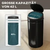 42 liter sensor afvalbak met soft close functie, aanraakvrije vuilnisbak van roestvrij staal voor hygiënische keukens 6