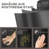 42 liter sensor afvalbak met soft close functie, aanraakvrije vuilnisbak van roestvrij staal voor hygiënische keukens 7