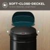 42 liter sensor afvalbak met soft close functie, aanraakvrije vuilnisbak van roestvrij staal voor hygiënische keukens 8