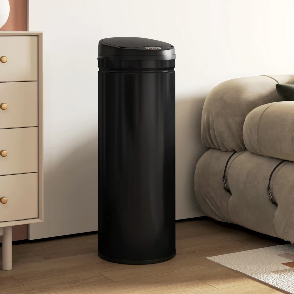 50 liter sensor vuilnisbak met soft close functie, aanraakvrije afvalemmer van roestvrij staal voor hygiënische keukens 2