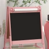 Aiyaplay 3 in 1 kinder ezel met papierrol, krijtbord, whiteboard, opbergmanden, 54 x 46,5 x 93 cm, roze 10