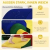 Aiyaplay 5 delig zacht bouwblokken set voor baby's & peuters, schuim, kunstleer, 5 creatieve vormen, indoor set voor klimmen, kruipen, spelen, kleurrijk 6