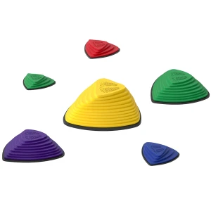 Aiyaplay 6 delige set stapstenen, antislip ontwerp, voor binnen & buiten, stapelbaar, kleurrijk 1