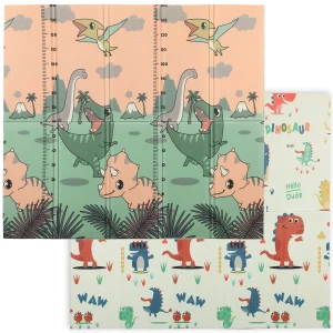 Aiyaplay baby speelmat 196 x 176 x 1,5 cm opvouwbaar dubbelzijdige kruipmat meerkleurig 1