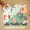 Aiyaplay baby speelmat 196 x 176 x 1,5 cm opvouwbaar dubbelzijdige kruipmat meerkleurig 5