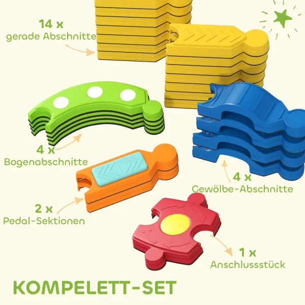 Aiyaplay balancebalken voor kinderen, interactief rek, antislip, kunststof, kleurrijk 5
