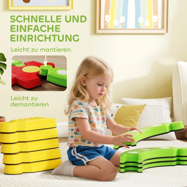 Aiyaplay balancebalken voor kinderen, interactief rek, antislip, kunststof, kleurrijk 9