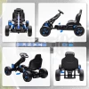 Aiyaplay gokart met pedalen, trapauto voor kinderen met rem, antislip wielen, metalen frame, 3 6 jaar, blauw 10