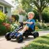 Aiyaplay gokart met pedalen, trapauto voor kinderen met rem, antislip wielen, metalen frame, 3 6 jaar, blauw 2