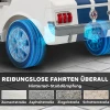 Aiyaplay kinder elektrische auto 12v kinderwagen met 2,4 ghz afstandsbediening, 2 motor claxon, led, muziek wit 9