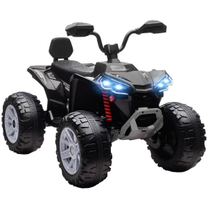 Aiyaplay kinder elektrische quad, 24v elektrisch voertuig met 4 wielen, koplampen, usb aansluiting, mp3 functie, 6,5 km/u, 3 8 jaar 1