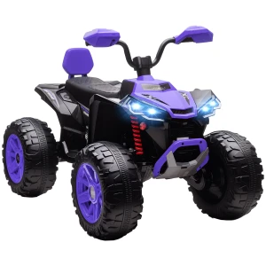 Aiyaplay kinder elektrische quad, 24v elektrisch voertuig met 4 wielen, koplampen, usb aansluiting, mp3 functie, 6,5 km/u, 3 8 jaar 1
