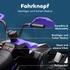 Aiyaplay kinder elektrische quad, 24v elektrisch voertuig met 4 wielen, koplampen, usb aansluiting, mp3 functie, 6,5 km/u, 3 8 jaar 10