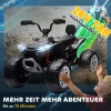 Aiyaplay kinder elektrische quad, 24v elektrisch voertuig met 4 wielen, koplampen, usb aansluiting, mp3 functie, 6,5 km/u, 3 8 jaar 7
