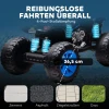 Aiyaplay kinder elektrische quad, 24v elektrisch voertuig met 4 wielen, koplampen, usb aansluiting, mp3 functie, 6,5 km/u, 3 8 jaar 8
