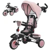 Aiyaplay kinderdriewieler, 6 in 1 buggy voor peuters, met duwstang, verstelbare zitting, opvouwbaar ontwerp, veiligheidsnet 1