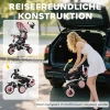 Aiyaplay kinderdriewieler, 6 in 1 buggy voor peuters, met duwstang, verstelbare zitting, opvouwbaar ontwerp, veiligheidsnet 9