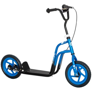 Aiyaplay kinderstep met verstelbare stuur, grote wielen, parkeerstandaard, handrem, voor kinderen van 5 12 jaar, blauw 1