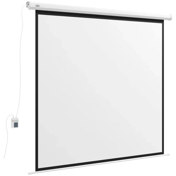 Beamer scherm, 1:1 formaat, afstandsbediening, 172 x 172 cm (96 inch), wit 1