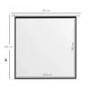 Beamer scherm, 1:1 formaat, afstandsbediening, 172 x 172 cm (96 inch), wit 4