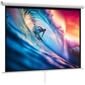 Beamer scherm 171 x 128 cm 84 inch 4:3 hd 4k projectiescherm kunststof, metaal home cinema 1