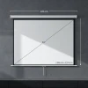 Beamer scherm 171 x 128 cm 84 inch 4:3 hd 4k projectiescherm kunststof, metaal home cinema 4