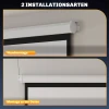 Beamer scherm 171 x 128 cm 84 inch 4:3 hd 4k projectiescherm kunststof, metaal home cinema 8