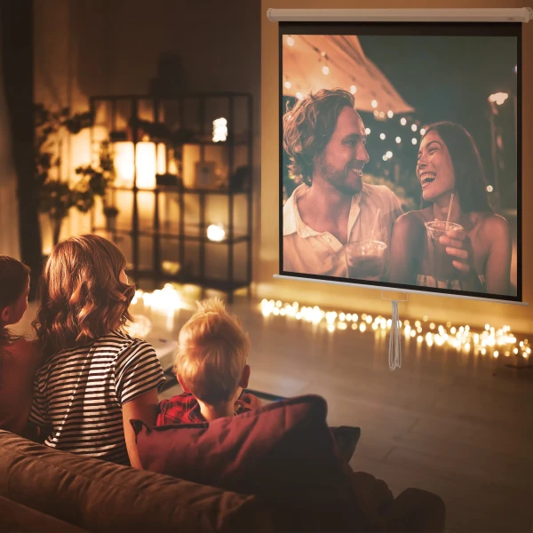 Beamer scherm 178 x 178 cm 99 inch 1:1 hd 4k projectiescherm voor thuisbioscoop kantoorpresentaties 2