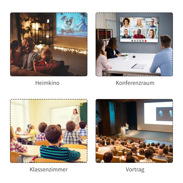 Beamer scherm 203 x 152 cm 100 inch 4:3/ 16:9 handmatige projectiescherm voor thuisbioscoop 7