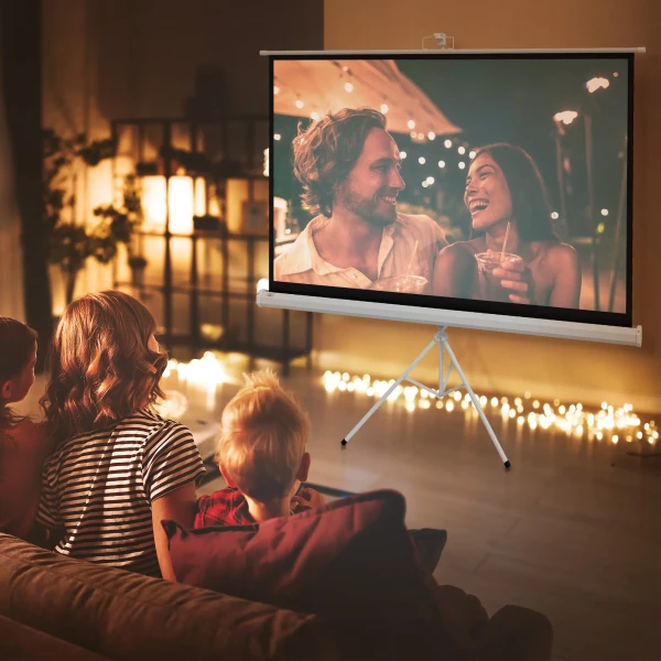 Beamer scherm met statief 186 x 105 cm 84 inch 16:9 hd 4k rollo scherm 2