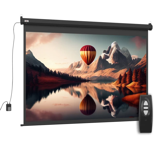 Beamer scherm, projectiescherm, 100 inch, 4:3, 203x152 cm, zwart 1