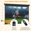 Beamer scherm, projectiescherm, 100 inch, 4:3, 203x152 cm, zwart 5