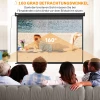 Beamer scherm, projectiescherm, 100 inch, 4:3, 203x152 cm, zwart 6