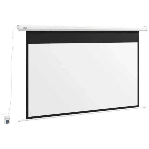 Beamer scherm, projectiescherm, 16:9, 84 inch, afstandsbediening, motor 1