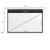 Beamer scherm, projectiescherm, 16:9, 84 inch, afstandsbediening, motor 4