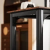 Bureau, computertafel, rustiek ontwerp, veel ruimte, spaanplaat, bruin 10