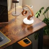 Bureau, computertafel, rustiek ontwerp, veel ruimte, spaanplaat, bruin 9
