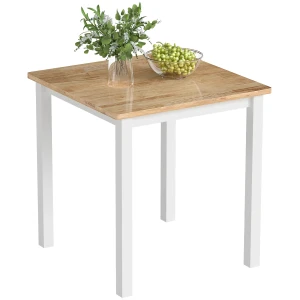 Eettafel van rubberhout, geschikt voor maximaal 4 personen, natuurhout 1