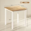 Eettafel van rubberhout, geschikt voor maximaal 4 personen, natuurhout 4