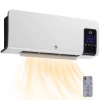 Elektrische verwarming, wandmontage, schommelfunctie, 2 modi, timer, led display, wit 1