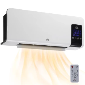 Elektrische verwarming, wandmontage, schommelfunctie, 2 modi, timer, led display, wit 1