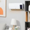 Elektrische verwarming, wandmontage, schommelfunctie, 2 modi, timer, led display, wit 2