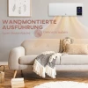 Elektrische verwarming, wandmontage, schommelfunctie, 2 modi, timer, led display, wit 9