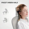 Ergonomische bureaustoel met netstof rugleuning, in hoogte verstelbaar, inklapbare armleuningen, 5 wielen, kantelfunctie, grijs 7