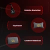 Ergonomische gaming stoel met 3d armleuningen, verstelbaar, rolbare bureaustoel met lendensteun, grijs 9